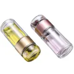 420ML Tea Cup Easy To Clean Glass Tea Cup with Double Layer Tea Infuser Tea Infuser Water Cup Suitable for Office Outdoor Travel