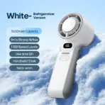 3600mAh Large Capacity Handheld Turbo Cooling Fan Foldable Mini Portable Fan 100 Wind Speed Adjustable High Speed Rechargeable - Image 9
