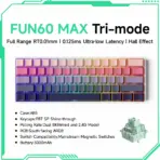 Akko MonsGeek FUN60 Mechanical Keyboard Magnetic Switch 60% Gaming Keyboards Rapid Trigger 0.01mm 8K ARGB HE/TMR Custom Keyboard - Image 9