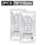 Hanging Vacuum Storage Bags, Hanging Space Saver Bags, Hanging Storage Bags for Clothes, Vacuum Sealed for Suits, Dress, Jacket - Image 17