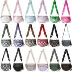 DOYOGI Black and White Checkered Spacious Bum Bag Crossbody Bags for Women Nylon Travel essentials Mommy Bag Diaper Bag  for Mom - Image 6