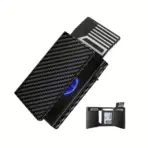 Slim Wallet with Coin Slot Credit Card Wallet Mens for Magnetic Closure RFID Protection Men Wallet