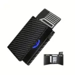 Slim Wallet with Coin Slot Credit Card Wallet Mens for Magnetic Closure RFID Protection Men Wallet