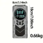 Compact 12V 2-in-1 Car Jump Starter & Tire Inflator - JKUOO 150PSI Inflation, -40°C Resistant, LED Light USB Ports - Image 4