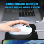 Rechargeable 2.4G USB Wireless Mouse  Adjustable 3600dpi 7 Colors RGB Comfortable Mice for Home Office Laptop Computer Gamer - Image 6