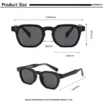 1/2/3 Pcs Wholesale New Square Retro Sunglasses Men Fashion Punk Sun Glasses Women Travel Eyewear Lunette De Soleil Femme UV400 - Image 5