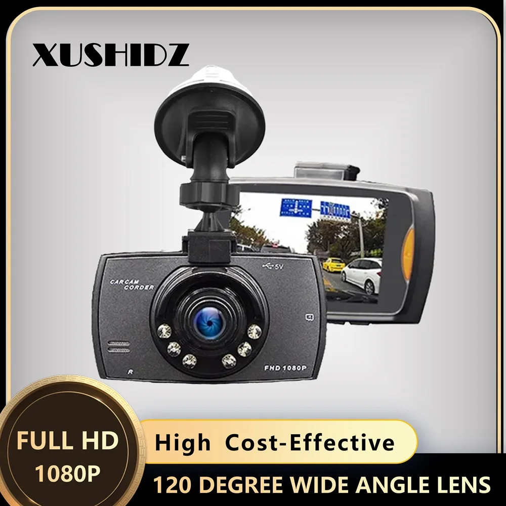 S47136bacdb444aadb218c000bb0e7ead0.webp XUSHIDZ 1080P Dash Camera Car Camera Night Vision Vehicle Video Recorder Dashcam DVR Loop Recording Q02 High Cost- Effective - Image 1