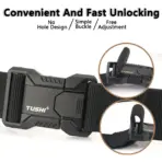 TUSHI Aluminum Alloy Quick Release Pluggable Buckle Elastic Belts For Men Durable Tactical Belt Cowboy Outdoor Army Belt Hunting - Image 6