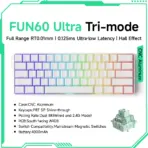 Akko MonsGeek FUN60 Mechanical Keyboard Magnetic Switch 60% Gaming Keyboards Rapid Trigger 0.01mm 8K ARGB HE/TMR Custom Keyboard - Image 23