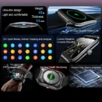New For OPPO Ultra Thin Smart Watch Men AMOLED HD Screen Always Show Time Heart Rate Bluetooth Call Sports Waterproof Smartwatch - Image 2