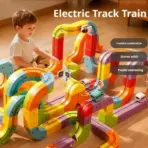 51/62/81/105//123/167PCS Electric Magical Track Train 3D Building Tracks Cube Rails STEM Educational Toys Birthday Puzzle Gift - Image 2