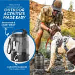 Lesotc 77oz Portable Dog Travel Water Bottle Large Capacity Pet Water Bowl for Camping Hiking Beach Hunting - Image 4