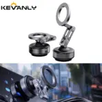 Vacuum Magnetic Suction Cup Car Mobile Phone Mount Universal Folding Phone Stand Universal Auto Phone Stand for 4-7 Inches - Image 2