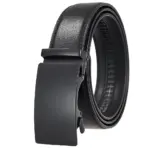 High-End Fashion Business Belt for Men - 3.5cm, Handsome Alloy Automatic Buckle, Durable PU Leather - Image 2