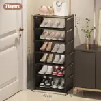 Multiple Layers Shoe Organizer Use At the Door Shoe Rack Organizer Nonwovenfabric Rack Stackable Shelf Adjustable Saving Space - Image 15