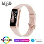 LIGE Amoled Smart Watch Men 2023 Smart Band Women Heart Rate Blood Smartwartch Waterproof Smart Bracelet Sport Fitness Tracker - Image 8