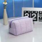 Cute Fur Makeup Bag for Women Zipper Large Solid Color Cosmetic Bag Travel Make Up Toiletry Bag Washing Pouch Plush Pen Pouch - Image 12
