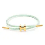 Versatile And Atmospheric H-Shaped Buckle Stainless Steel Rope Bracelet Adjustable Bracelet Titanium Steel Waterproof for Men - Image 12