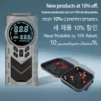 Compact 12V 2-in-1 Car Jump Starter & Tire Inflator - JKUOO 150PSI Inflation, -40°C Resistant, LED Light USB Ports - Image 7