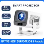 Huaweishi 4K Projector Android Native Portable 1080P 600ANSI Auto FocusVideo home Cinema Outdoor hd led Projetor