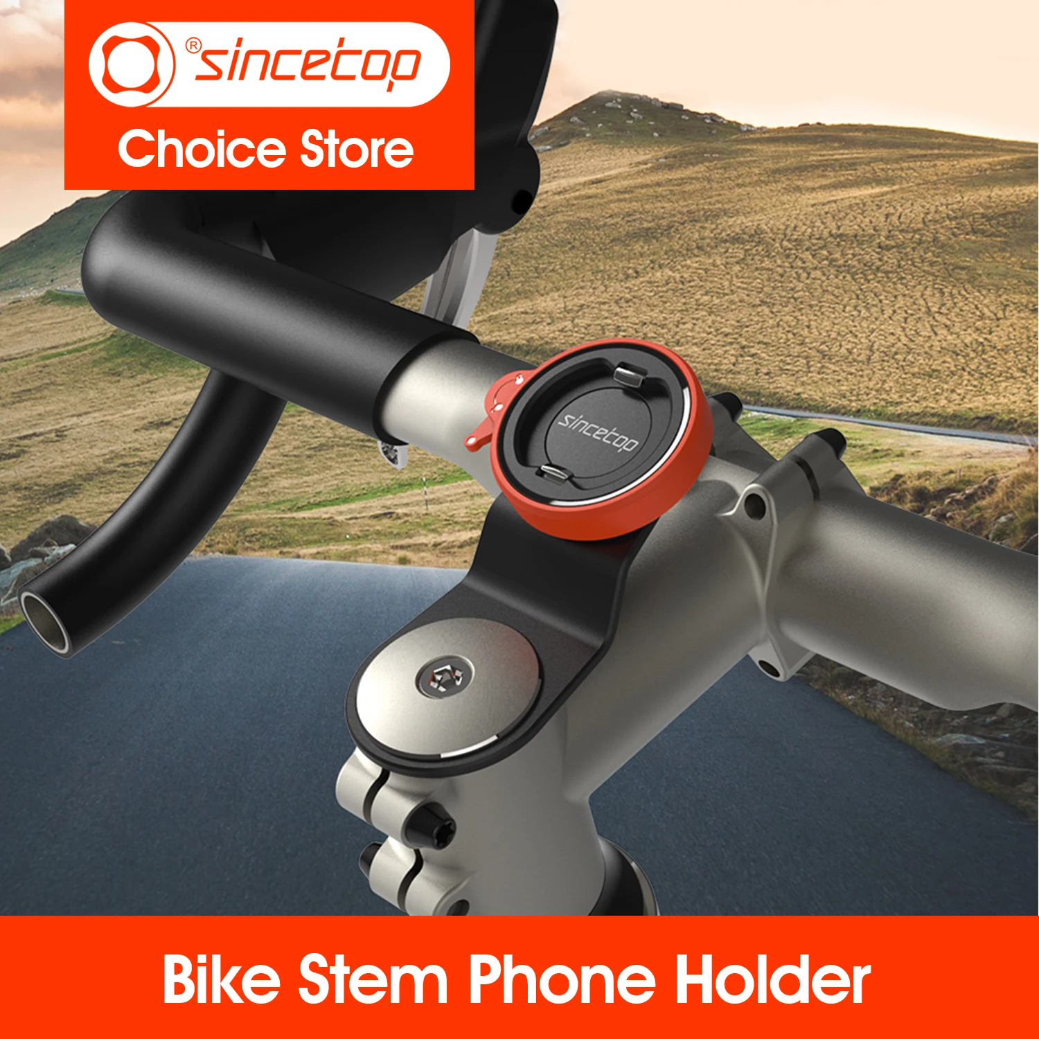 S4edaf14dd9c6435d9fb84db96068fc1fR.webp Bike Phone Holder,Bicycle Stem Cell Phone Mount,Universal Aluminum MTB/Road Bike Cycling Phone Clamp Lock,Quick Attach/Detach - Image 1