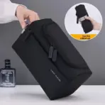 Large Capacity Lightweight Waterproof Cosmetic Organizer Storage Bag With Compartments Foldable Makeup Toiletry Pouch - Image 3