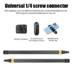 Carbon Fiber Invisible Extended Edition Selfie Stick Stand For Insta360 X3 GO3 Action 4 300CM For DJI GoPro Camera Selfie Sticks - Image 6