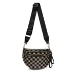 DOYOGI Black and White Checkered Spacious Bum Bag Crossbody Bags for Women Nylon Travel essentials Mommy Bag Diaper Bag  for Mom - Image 13