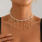 LATS Versatile Beaded Tassels Necklace Adjustable Length Neckchain for Party Wear Fashion Jewelry Accessories Gift - Image 10