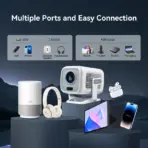 Huaweishi 4K Projector Android Native Portable 1080P 600ANSI Auto FocusVideo home Cinema Outdoor hd led Projetor - Image 6