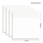 50 Sheets Transparent Sticky Note Pads Waterproof Self-Adhesive Memo Notepad School Office Supplies Stationery - Image 11