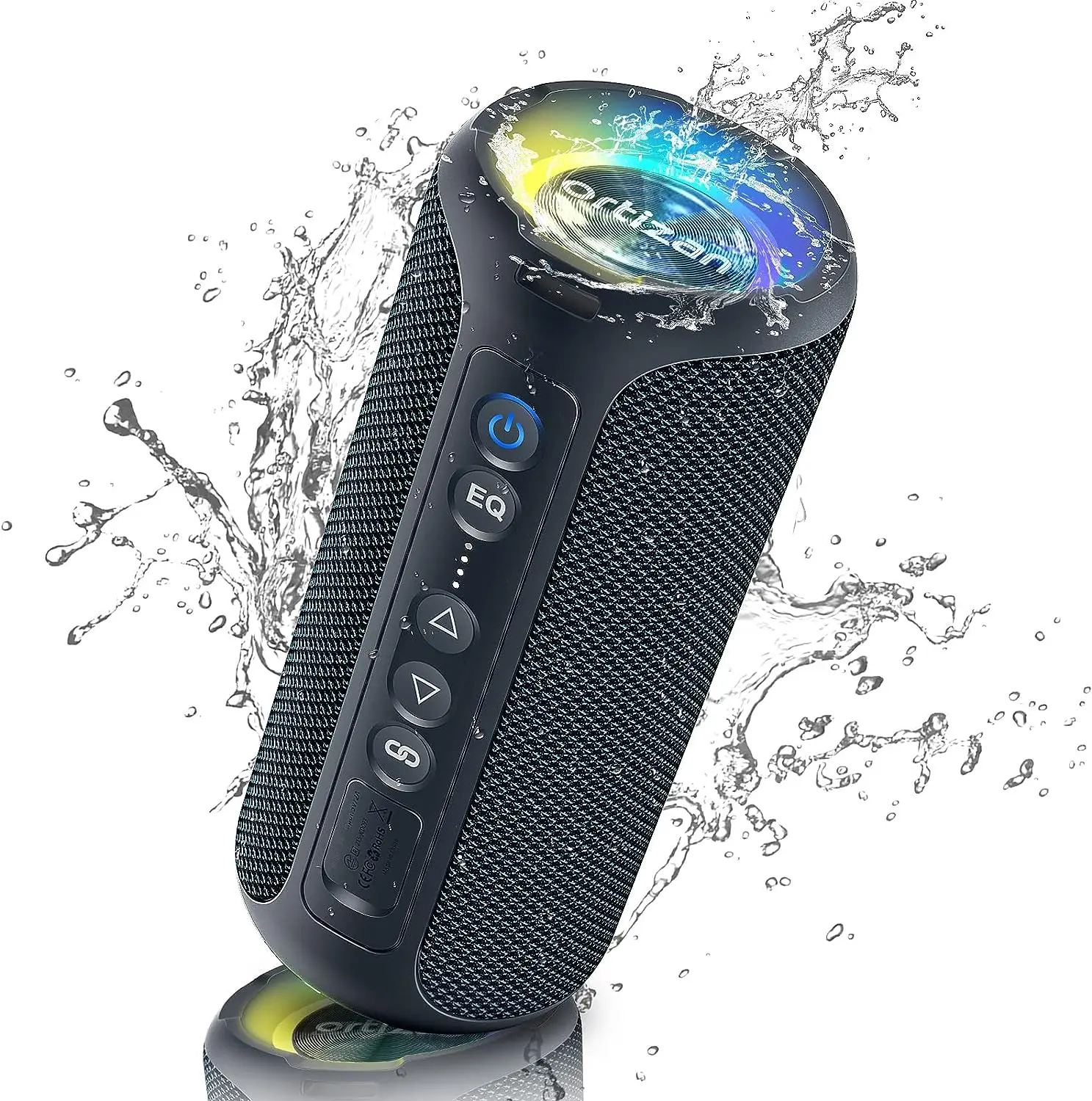 S53e729f993374bdcb54d6e24634c0f77G-1.webp Ortizan X8 Pro Bluetooth Speaker Portable with 40W Stereo Sound,Rich Bass,IPX7 Waterproof, 30H Playtime, Mixed Color Lights,3 EQ - Image 1