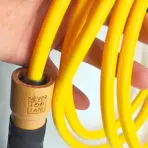 SUPER HARD PVC HARDNESS 90A for above temperature 30℃ 86°F 10mm 450 grams heavy wood handle jump skip rope with ball bearing - Image 3