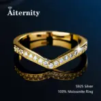 100% Pass Diamond Tester Pen Moissanite Ring Matching Wedding Diamond Band for Women 925 Sterling Silver Female Single Tail Ring - Image 11