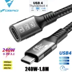 8K USB4 Type C Cable 40Gbps 240W PD3.1 QC4.0 For Samung Thunderbolt 4 Fast Charging Cable Thunderbolt3 USB C to C Data Transfer - Image 12