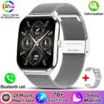 New For OPPO Ultra Thin Smart Watch Men AMOLED HD Screen Always Show Time Heart Rate Bluetooth Call Sports Waterproof Smartwatch - Image 12