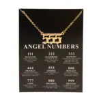 New Angel Number 777 Necklace For Women 111 222 333 444 555 666 888 999 Pendant Gold Color Chain Female Jewelry With Card - Image 8