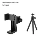 360° Rotating Phone Tripod Mount 1/4 Screw Phone Clip Holder Tripod Bluetooth Remote Extension Pole for iPhone Vlog 1/2/5 Pack - Image 7