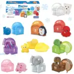 Montessori Farm Train/Surprise Party Set for Toddlers Learning Counting, Matching & Sorting Fine Motor Skills,Preschool Toy Gift - Image 8