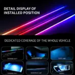 Car Interior Symphony LED Ambient Light Acrylic Kit APP Control Multiple Modes RGB Neon Automobile Atmosphere Decorative Lamp - Image 3