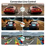 Universal AHD CVBS 170° Fisheye Car Rearview Camera, HD Night Vision Waterproof Reverse Backup Lens with Korean-Style Screw - Image 3