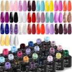LNWPYH Gel Nail Polish Set Nail Gel Kit 26 Color Semi Permanent UV Led Gel Varnish Soak Off Nail Lacquers Base Coat Top Coat Kit - Image 3