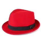 Men Winter Thick Warm Felt Fedora Hats Wool Gentleman Jazz Cap Homburg Male Classical Narrow Brim Top Hat - Image 8