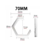 2PCS LED Angel Eyes RGB APP Bluetooth Hexagon Halo Rings For Car Scooter Motorcycle With Turn Signal Yellow 70MM 80MM 85MM 90MM - Image 10