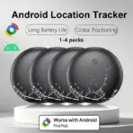 1-4Pcs Anti-Lost Tag Google Find My GPS Tracker Android Finder Compatible with Google Find Hub (Android Only) Key Wallet Finder