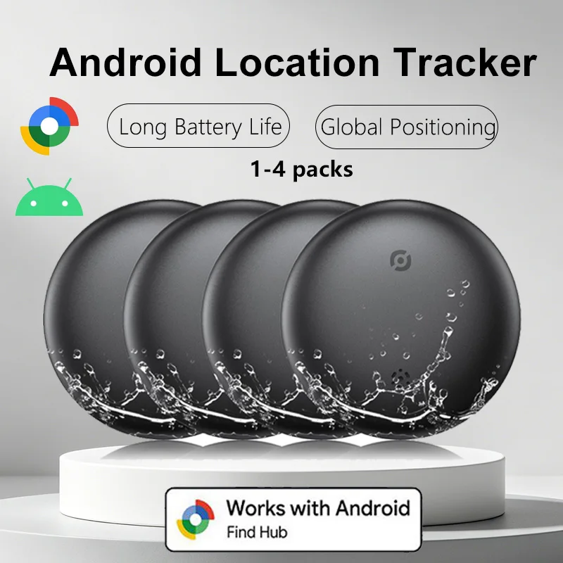S5d05ac334d0443c3a2c67829501fb3b7m.webp 1-4Pcs Anti-Lost Tag Google Find My GPS Tracker Android Finder Compatible with Google Find Hub (Android Only) Key Wallet Finder - Image 1