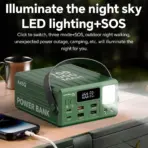KONFULON 100000mAh Power Bank Fast Charge PD 20W Large Capacity 22.5W  with 7 Outputs & LCD Display Battery Bank Outdoor Camping - Image 3