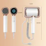HOMEFISH Hotel-exclusive hairdryer, wall-mounted high-power electric blow dryer, no-drill bathroom flashlight - Image 6