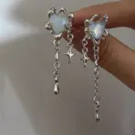 Y2K Irregular Liquid Earrings for Women Silver Color Hip-Hop Punk Fashion Geometric Earring Clip Girl 2024 Trendy Party Jewelry - Image 8