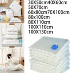 Vacuum Storage Bags With Valve Folding Compressed Space Saving Clothes Storage Big Size For Towel Cloth Blanket - Image 4